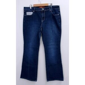 Me Jane Embellished Jeans Size‎ 14 Dark Wash Denim (36"x31") /#1013